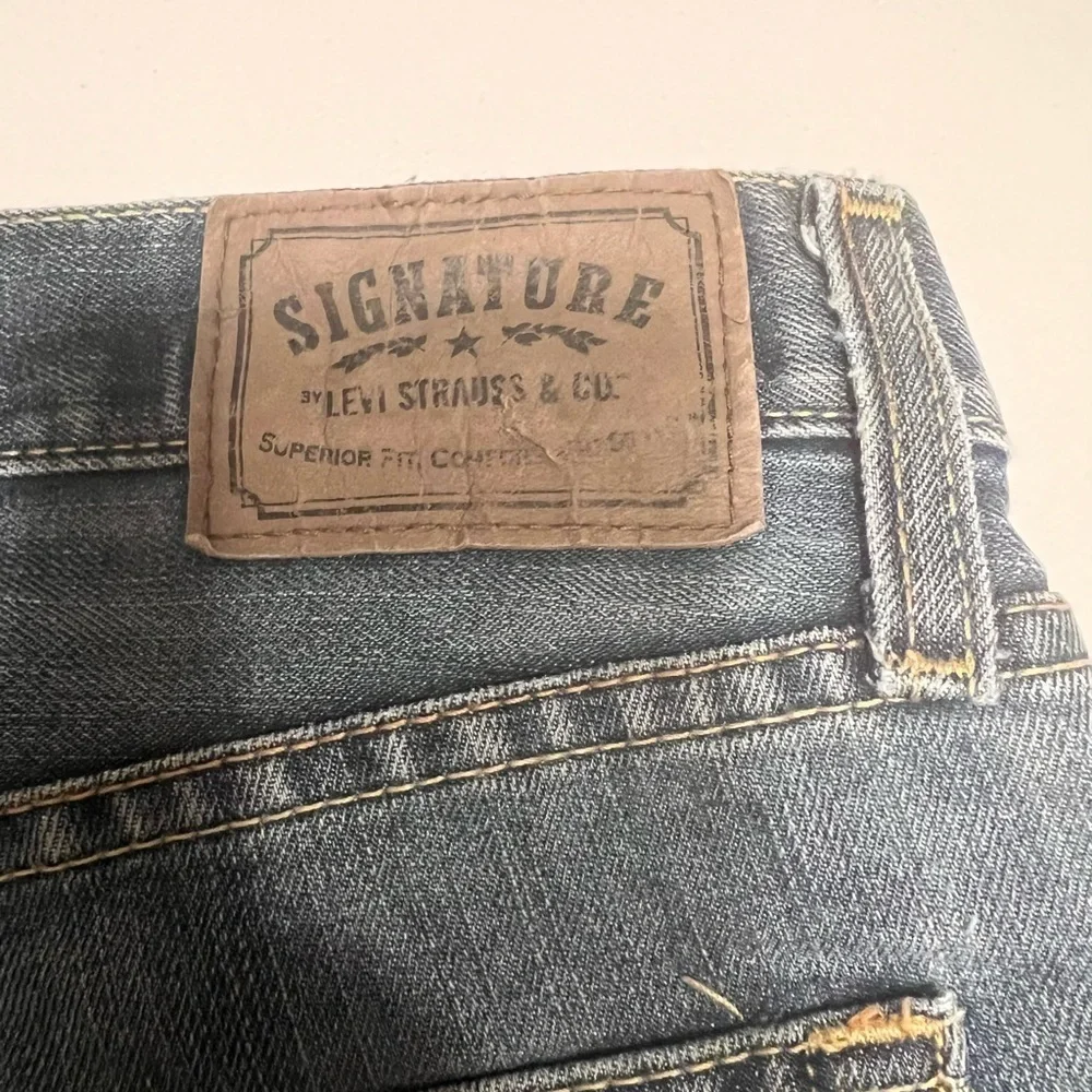 EUC Levi's Jeans Mens 34x40 Slim Straight Leg Blue Stretch Denim Mid‎ Rise (C1)